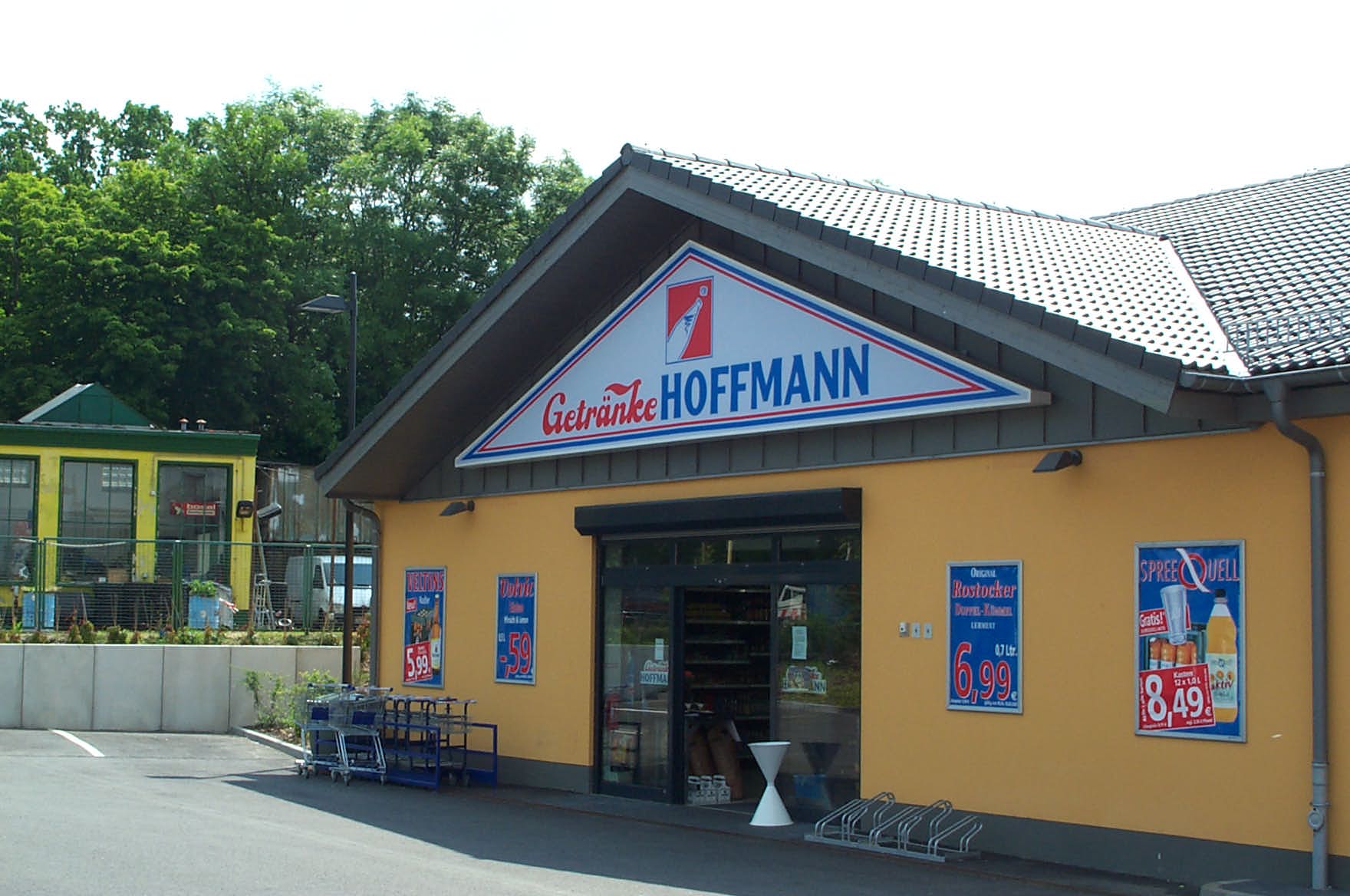 Hoffman, dreieckiges Spanntuchtransparent